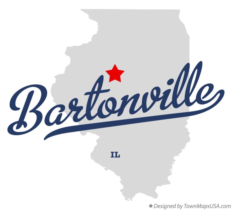 Map of Bartonville Illinois IL