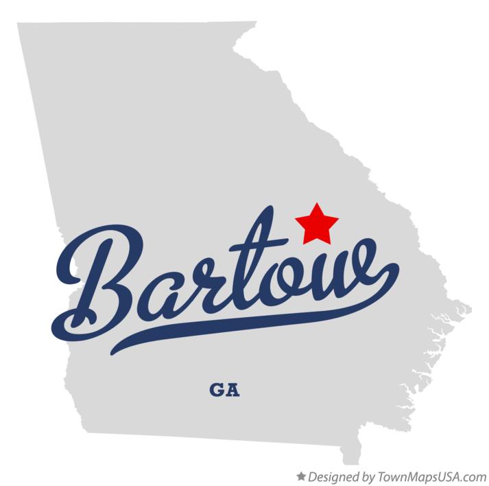 Map of Bartow Georgia GA