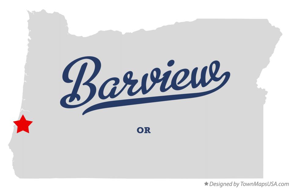 Map of Barview Oregon OR