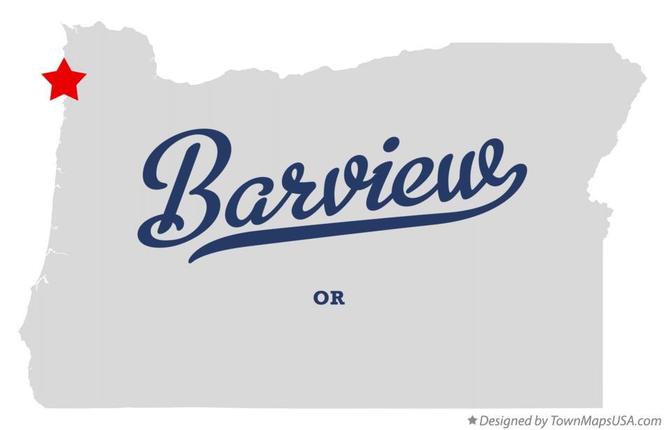 Map of Barview Oregon OR