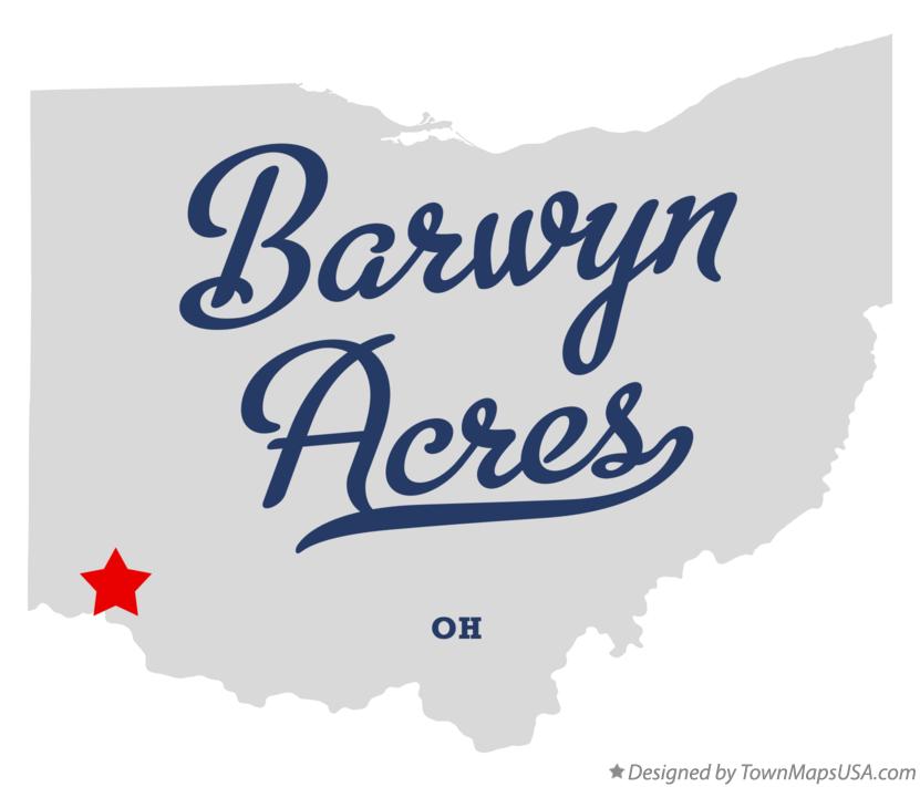 Map of Barwyn Acres Ohio OH