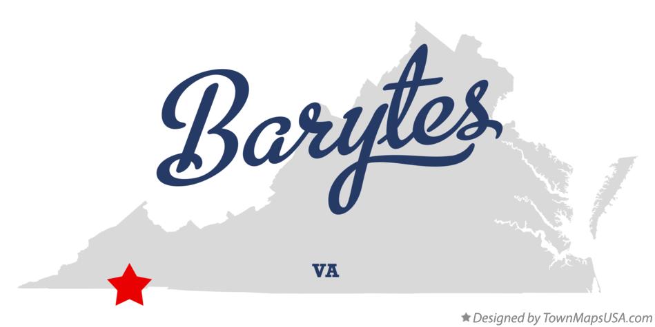 Map of Barytes Virginia VA