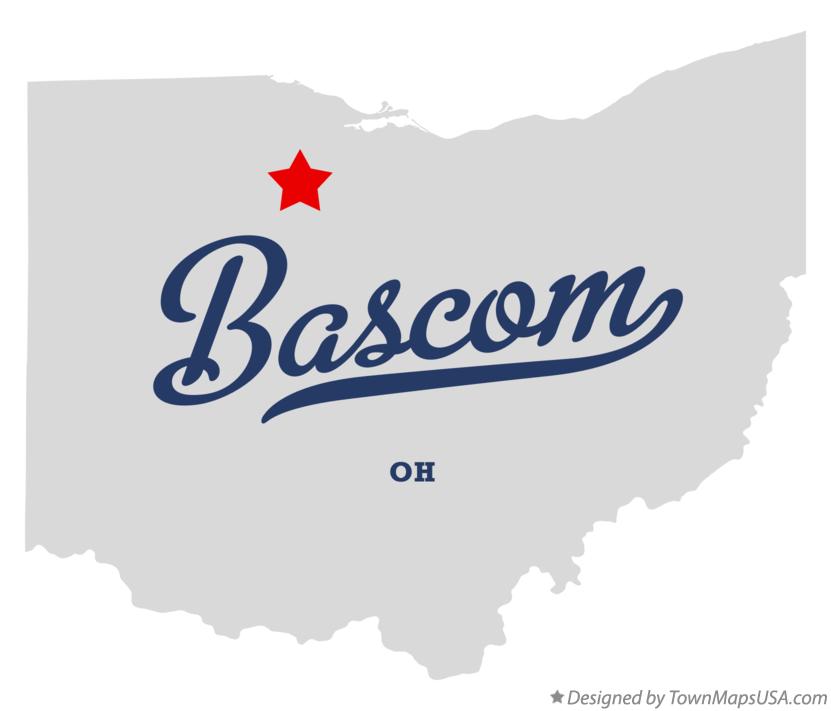 Map of Bascom Ohio OH