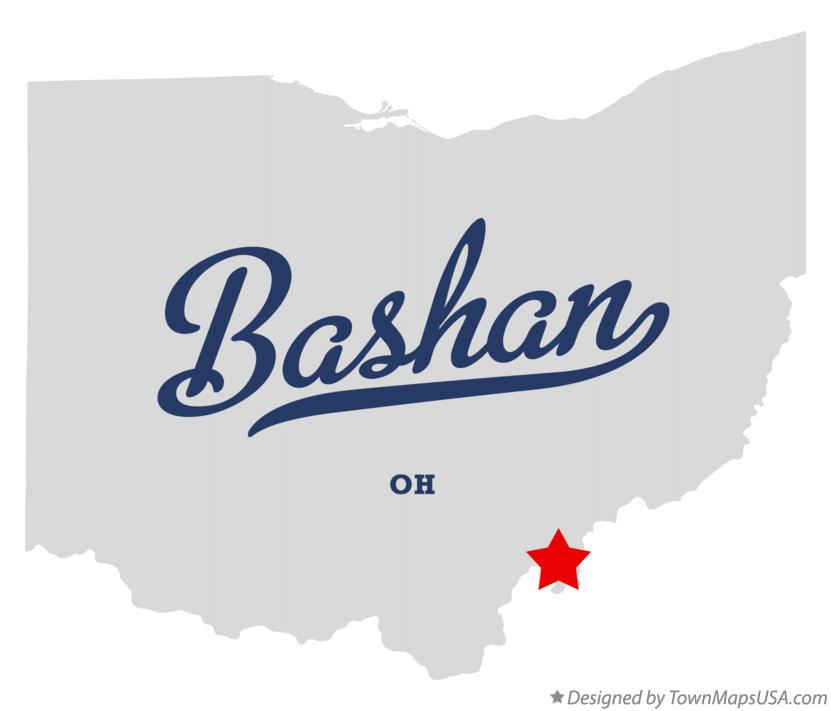 Map of Bashan Ohio OH