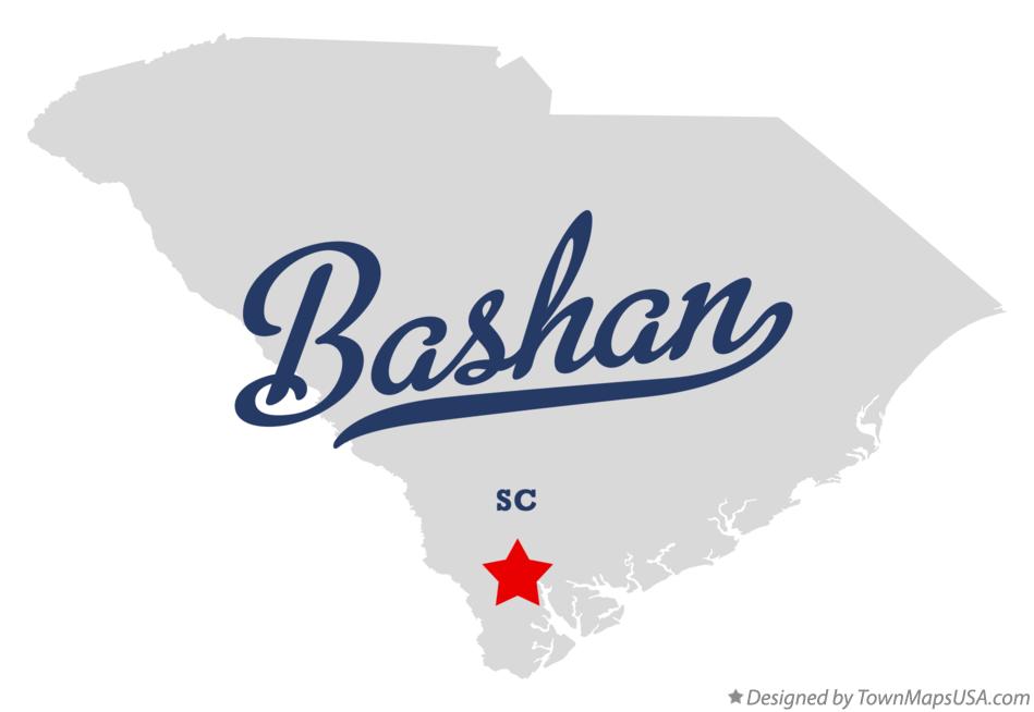 Map of Bashan South Carolina SC