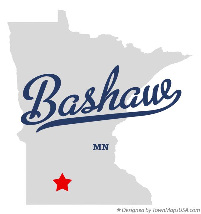 Map of Bashaw Minnesota MN