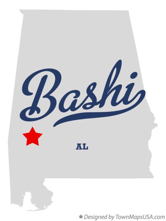 Map of Bashi Alabama AL