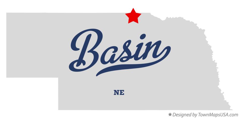 Map of Basin Nebraska NE