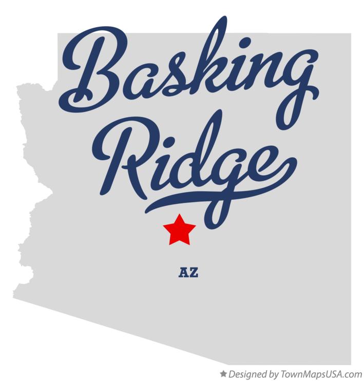 Map of Basking Ridge Arizona AZ
