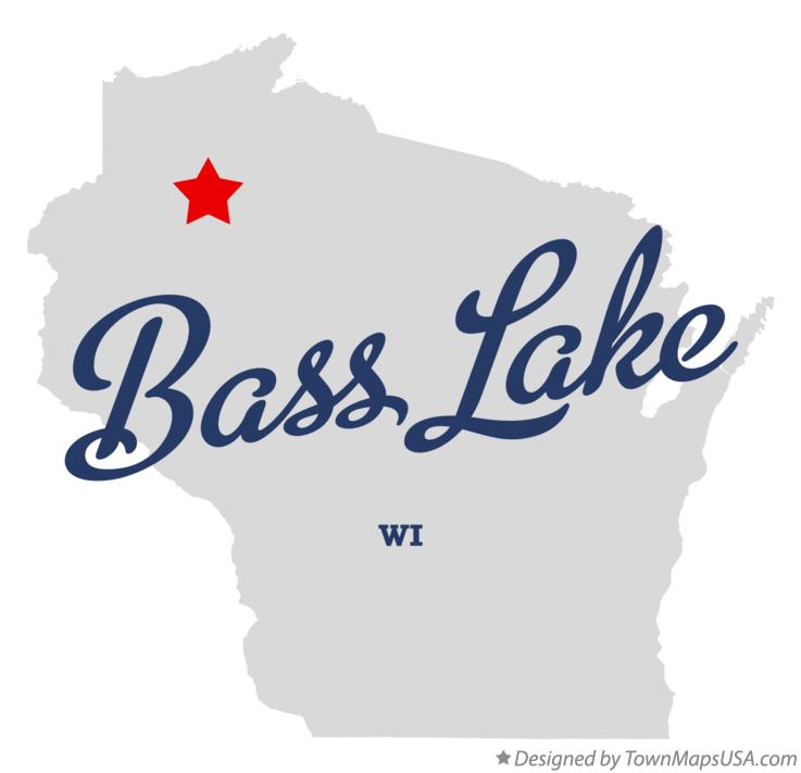 Map of Bass Lake Wisconsin WI