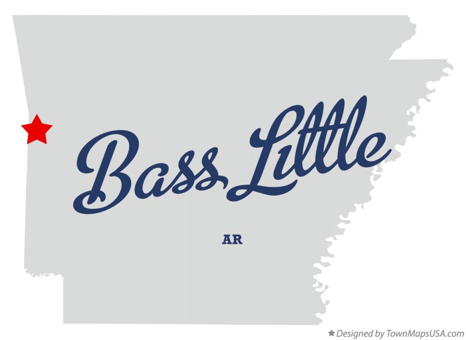 Map of Bass Little Arkansas AR