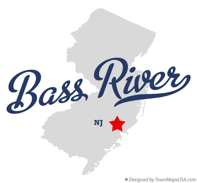Map of Bass River New Jersey NJ
