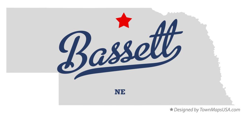 Map of Bassett Nebraska NE
