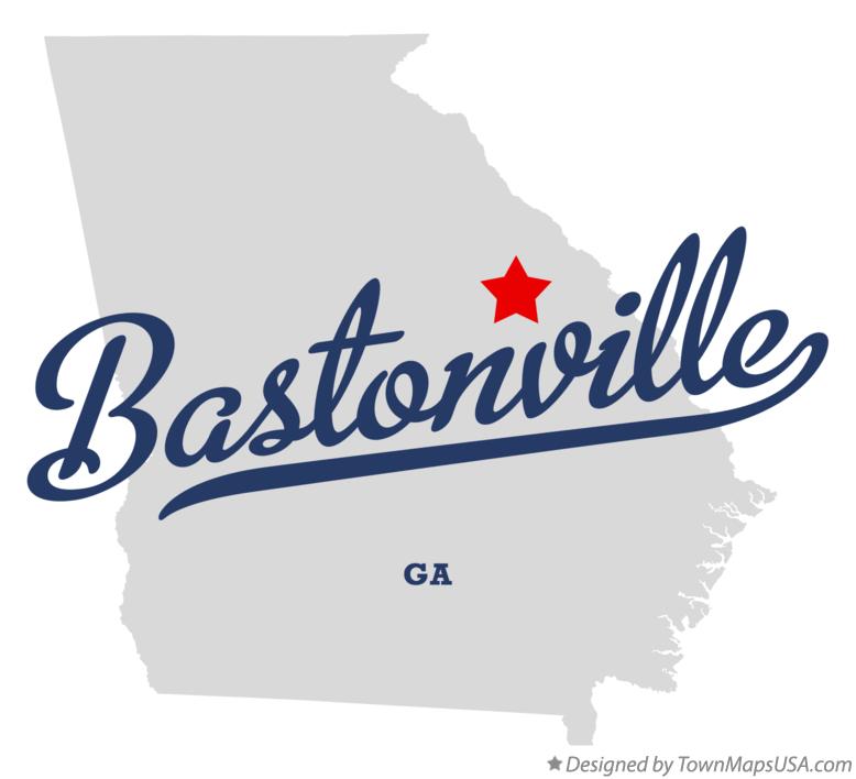 Map of Bastonville Georgia GA