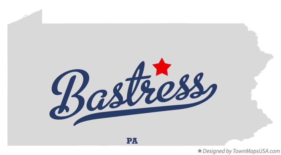 Map of Bastress Pennsylvania PA