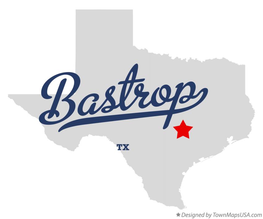Map of Bastrop Texas TX