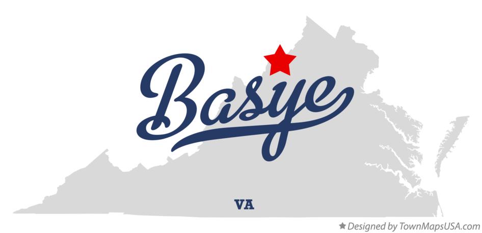Map of Basye Virginia VA