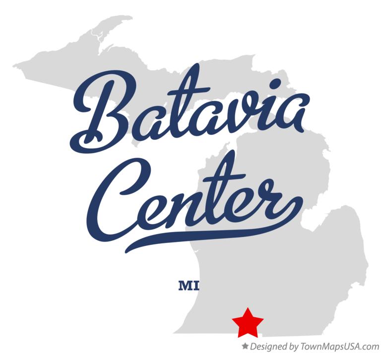 Map of Batavia Center Michigan MI