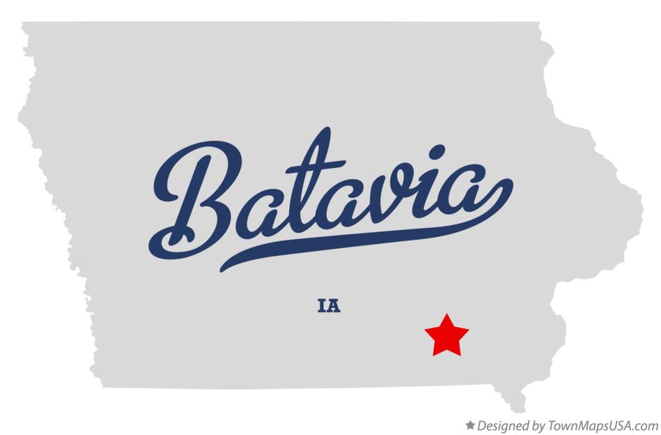 Map of Batavia Iowa IA
