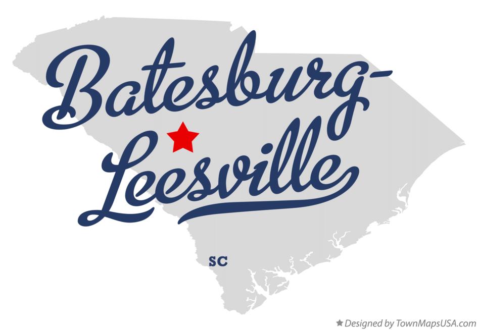 Map of Batesburg-Leesville South Carolina SC