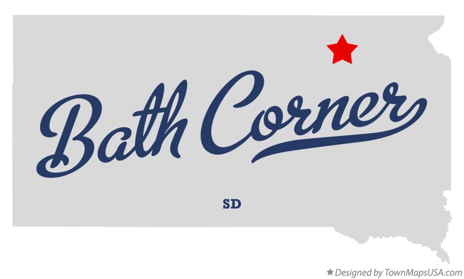 Map of Bath Corner South Dakota SD
