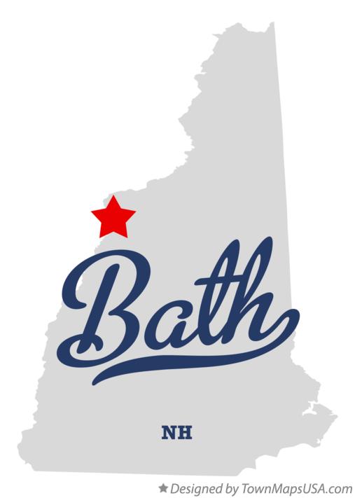 Map of Bath New Hampshire NH