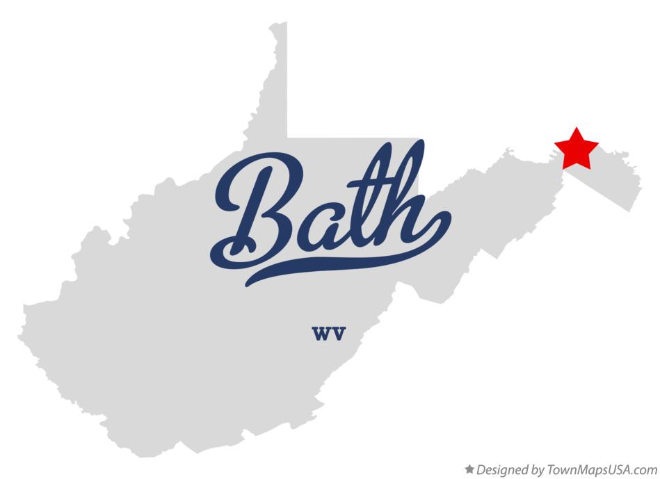 Map of Bath West Virginia WV