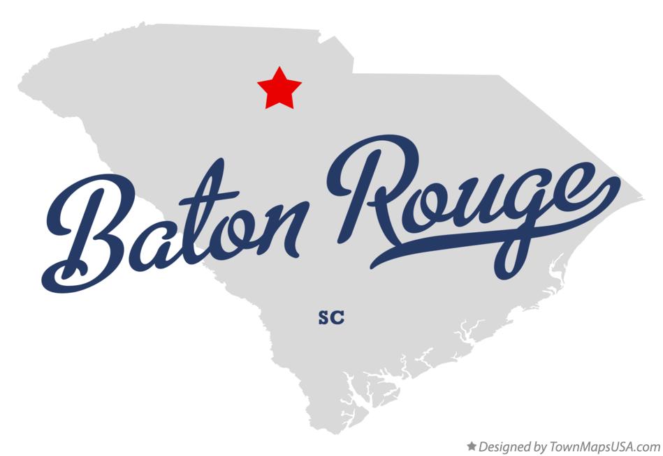 Map of Baton Rouge South Carolina SC