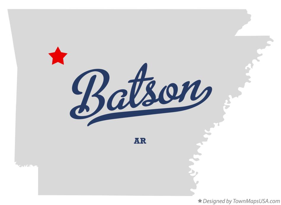 Map of Batson Arkansas AR