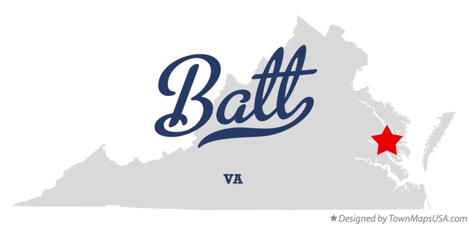 Map of Batt Virginia VA
