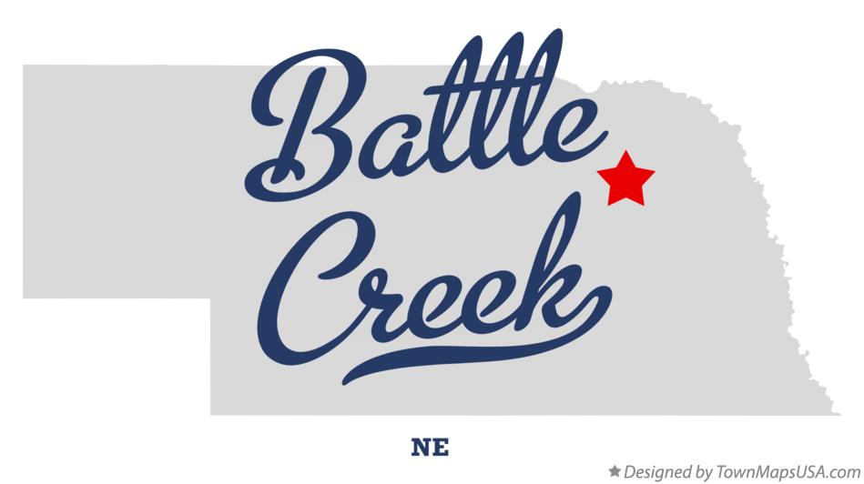 Map of Battle Creek Nebraska NE