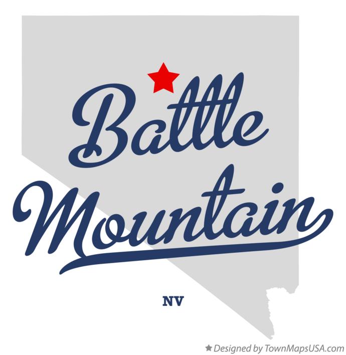 Map of Battle Mountain Nevada NV
