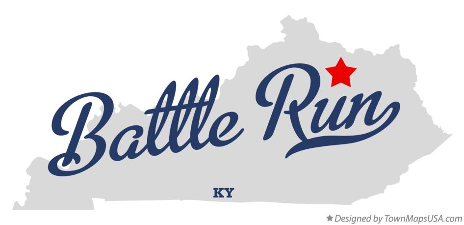 Map of Battle Run Kentucky KY