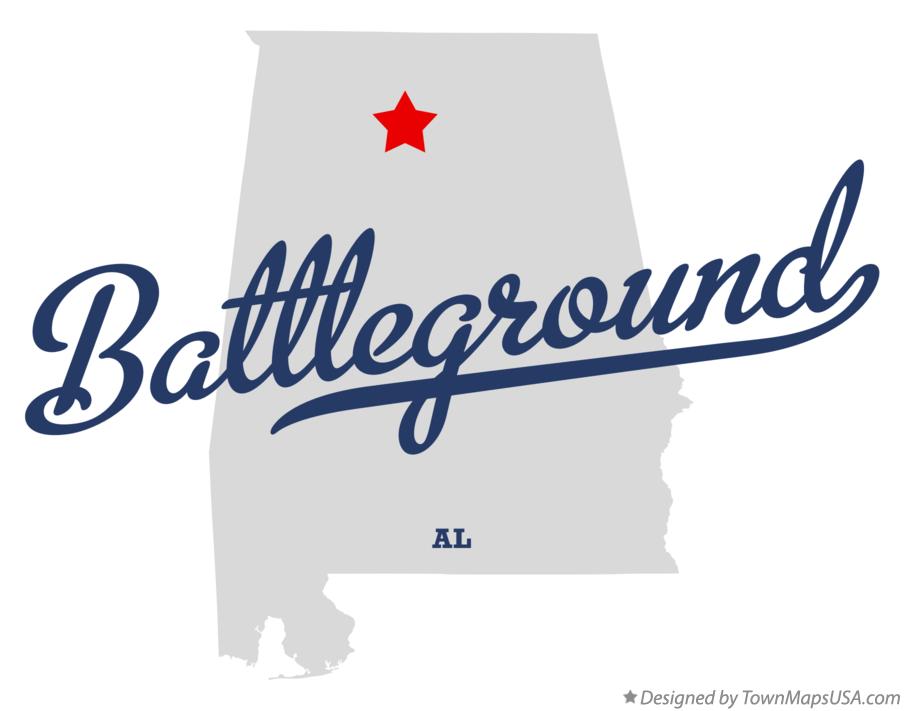 Map of Battleground Alabama AL