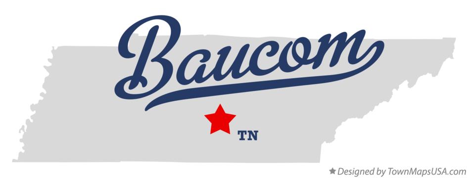 Map of Baucom Tennessee TN