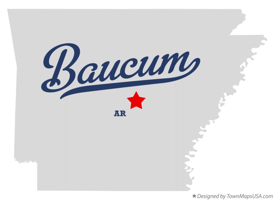 Map of Baucum Arkansas AR