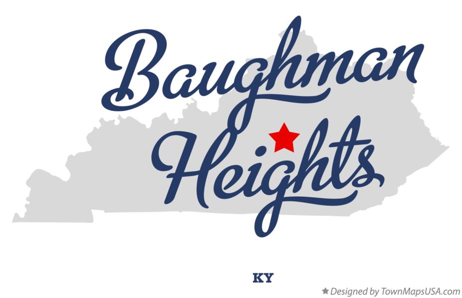 Map of Baughman Heights Kentucky KY