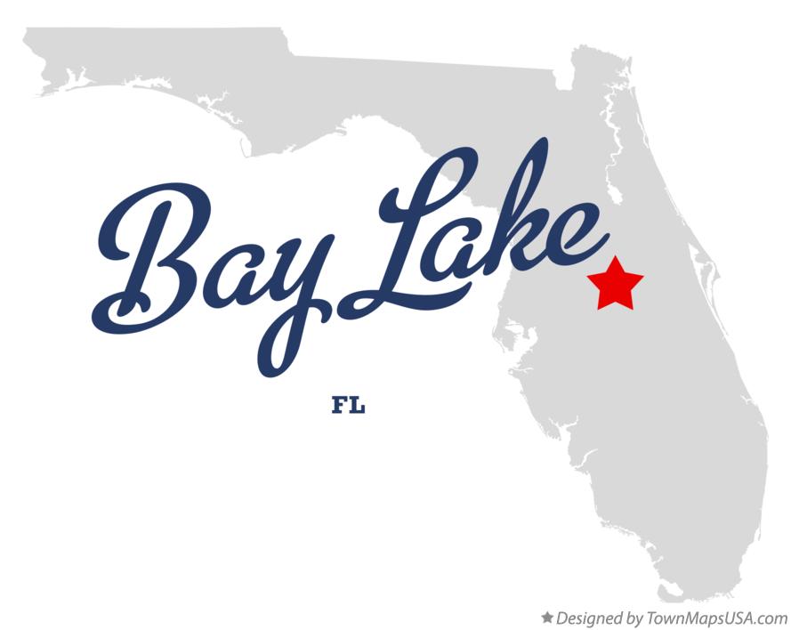 Map of Bay Lake Florida FL