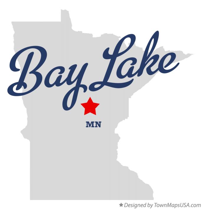 Map of Bay Lake Minnesota MN