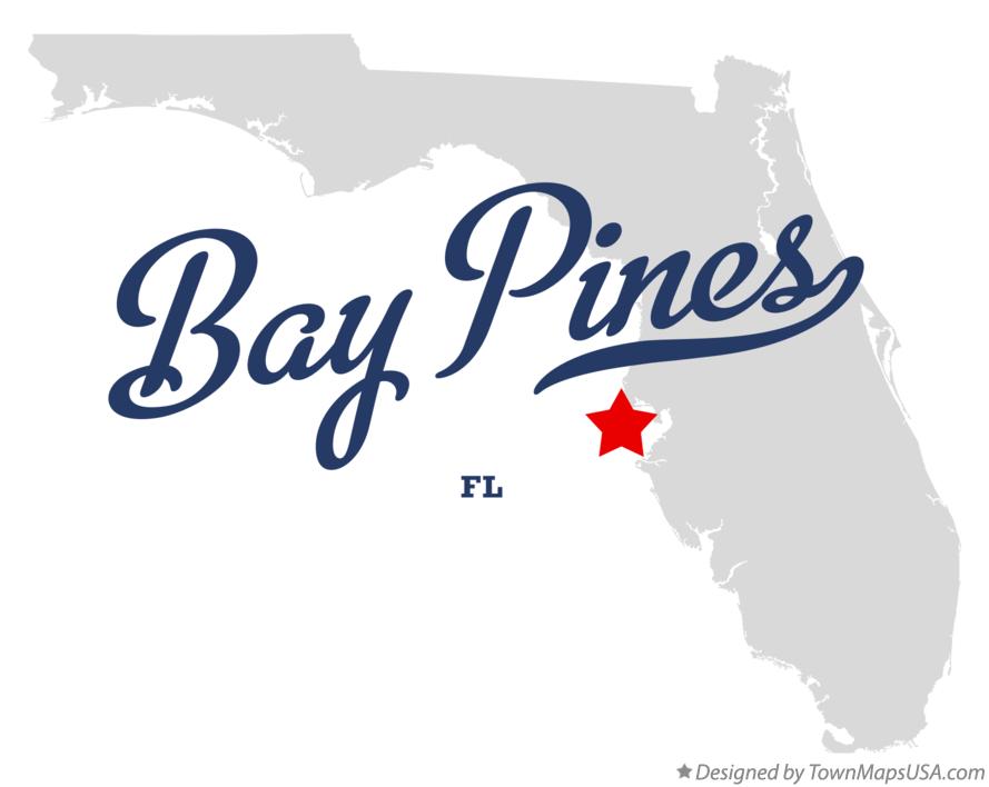 Map of Bay Pines Florida FL