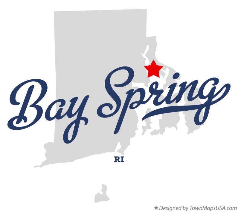 Map of Bay Spring Rhode Island RI