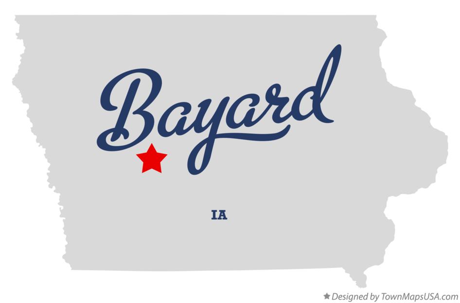 Map of Bayard Iowa IA