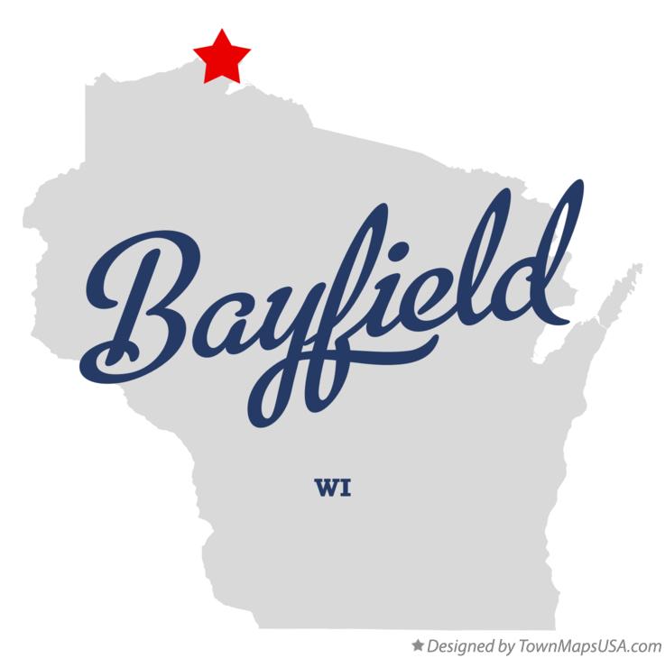 Map of Bayfield Wisconsin WI