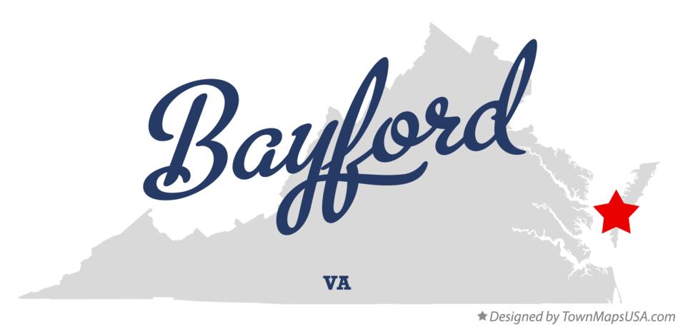 Map of Bayford Virginia VA
