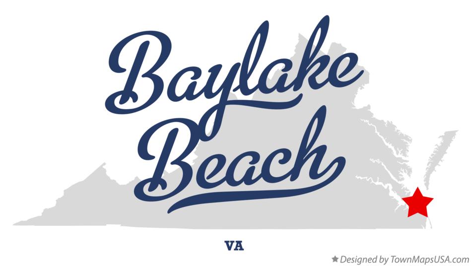 Map of Baylake Beach Virginia VA