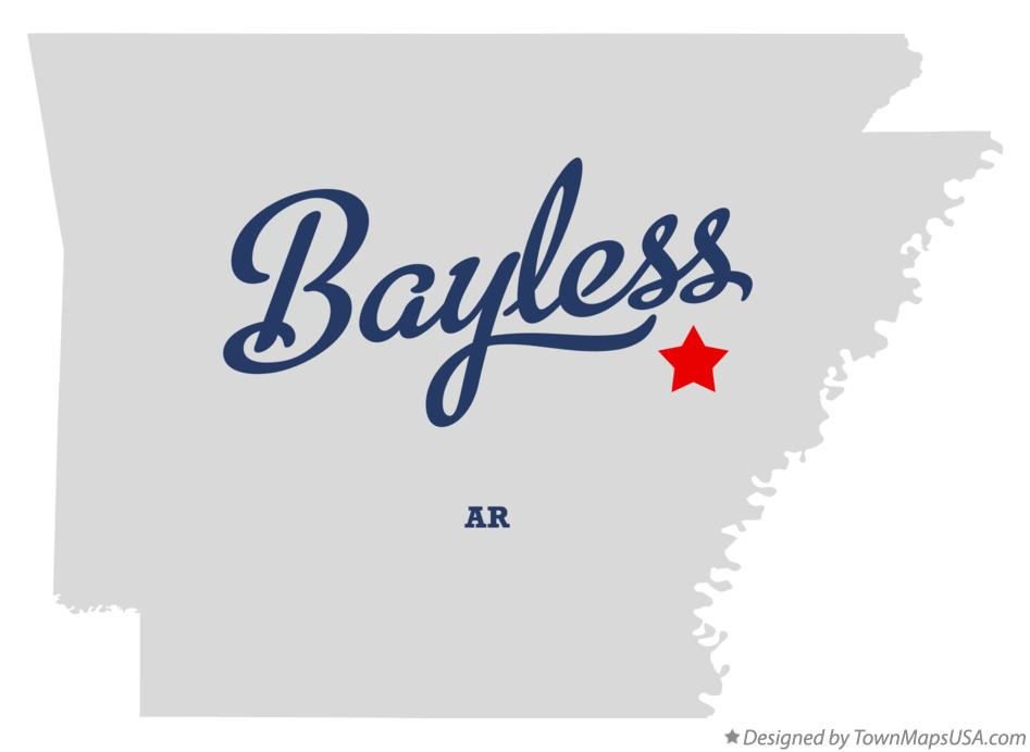 Map of Bayless Arkansas AR