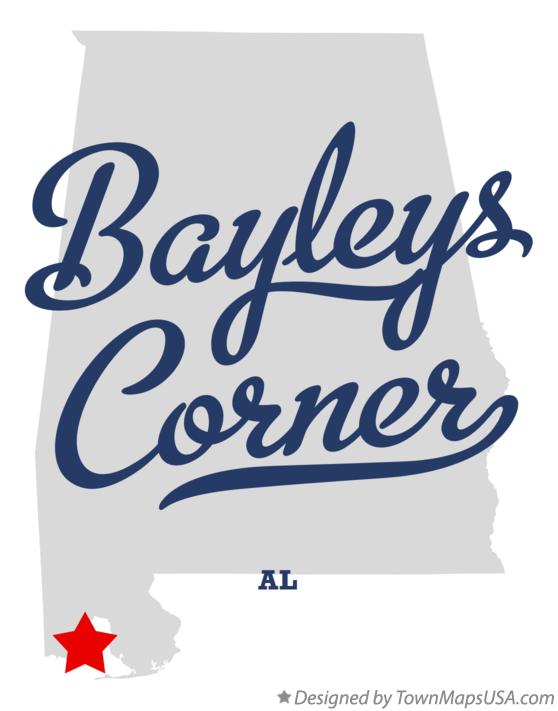 Map of Bayleys Corner Alabama AL