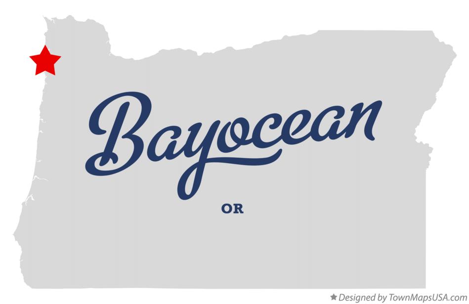 Map of Bayocean Oregon OR