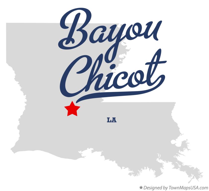 Map of Bayou Chicot Louisiana LA