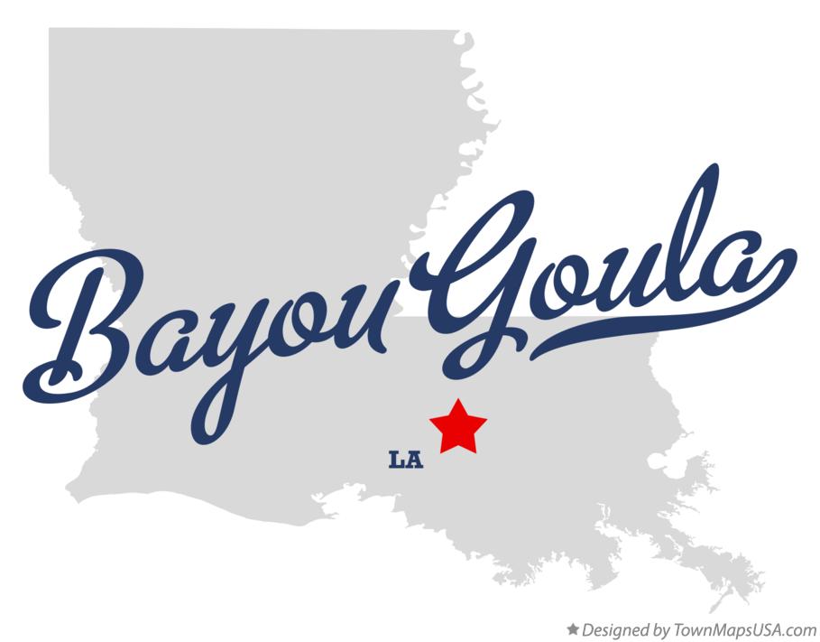 Map of Bayou Goula Louisiana LA